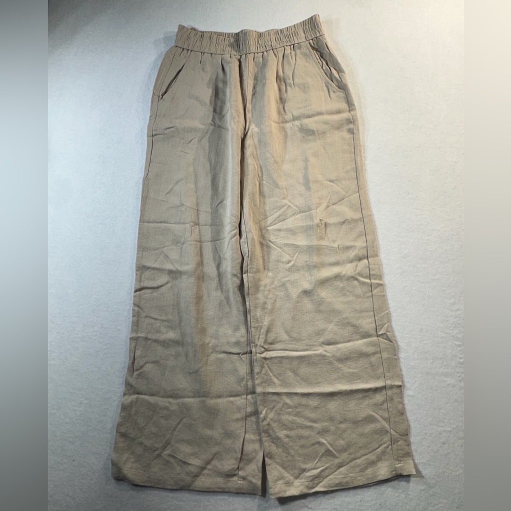 HALARA Wide Leg Pants in Beige